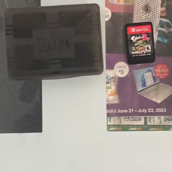 Splatoons and Zelda. Case for games